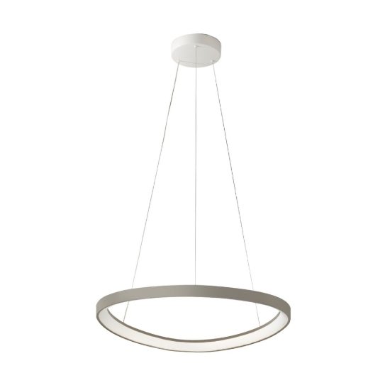 Lampadario led 50w cct 3000k 4000k a sospensione per sala da pranzo tortora