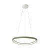 Lampadario a sospensione moderno plettro verde salvia per sala da pranzo led 50w cct 3000k 4000k