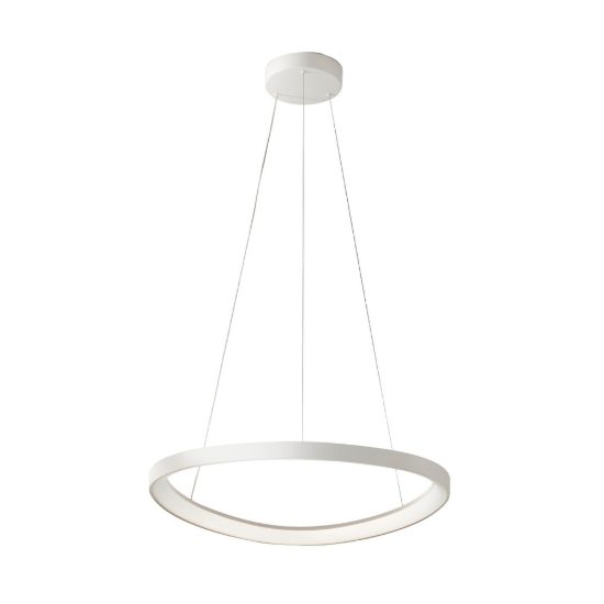 Lampadario a sospensione led 50w cct 3000k 4000k bianco per sala da pranzo