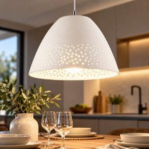 Fabas casale lampadario lampadario da cucina rustico campana bianco