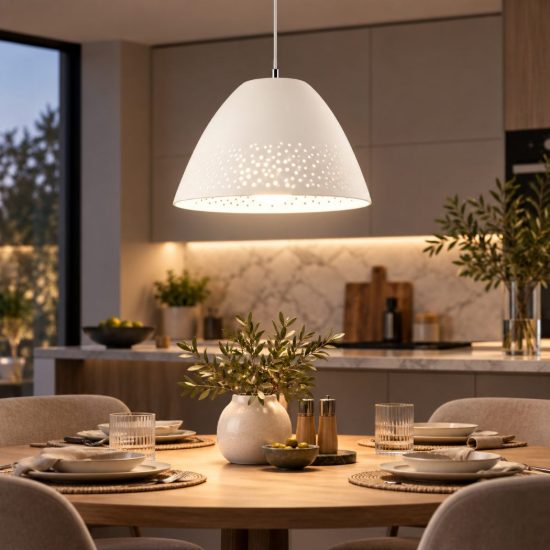 Fabas casale lampadario lampadario da cucina rustico campana bianco