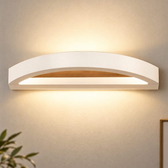 Fabas cordoba applique da parete bianca led 12w 3000k