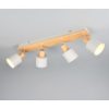 Plafoniera con faretti spot da soffitto grigio orientabile per ingresso