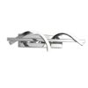 Applique da parete design moderno cromo led 8,5w 4000k