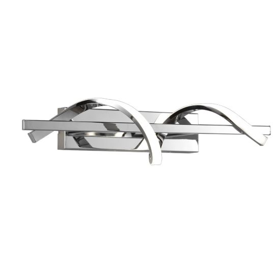 Applique da parete design moderno cromo led 8,5w 4000k
