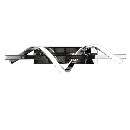 Applique da parete design moderno cromo led 8,5w 4000k