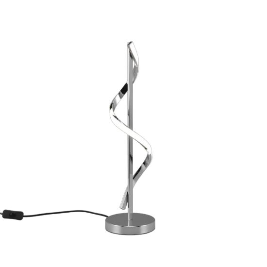 Lampada da tavolo per salotto design cromo led 8,5w 4000k