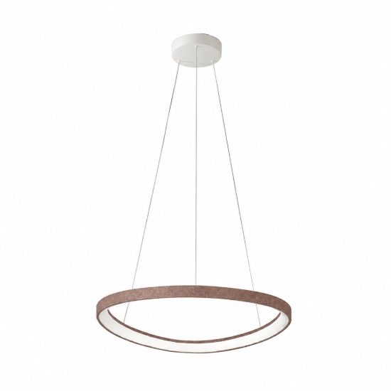 Lampadario led 50w cct 3000k 4000k moderno per sala da pranzo plettro oro rosato