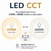 Fabas plafoniera moderna varallo champagne led 30w cct 2700k 4000k dimmerabile con telecomando