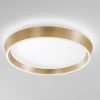 Fabas plafoniera varllo bronzo satinato rotonda led 50w cct 2700k 4000k dimmerabile con telecomando
