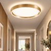 Fabas varallo plafoniera moderna bronzo satinato led 36w cct 2700k 4000k dimmerabile con telecomando
