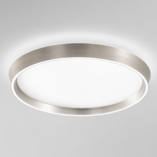 Fabas plafoniera varallo rotonda champagne led 36w cct 2700k 4000k dimmerabile con telecomando