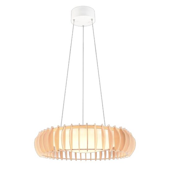 Lampadario per tavolo da pranzo led cct 3000k 6500k legno con telecomando