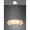 Lampadario per tavolo da pranzo led cct 3000k 6500k legno con telecomando