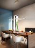Lampadario antracite led dimmerabile moderno per soggiorno rettangolare