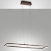 Fabas luce bard lampadario moderno lineare corten led 52w 3000k dimmerabile