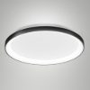Fabas luce bacco plafoniera moderna disco nero led 56w cct 2700k 4000k dimmerabile