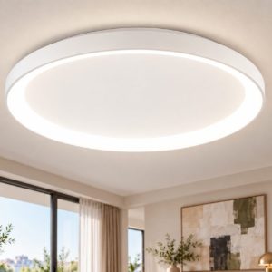 Fabas plafoniera bacco disco bianco led 56w cct 2700k 4000k dimmerabile