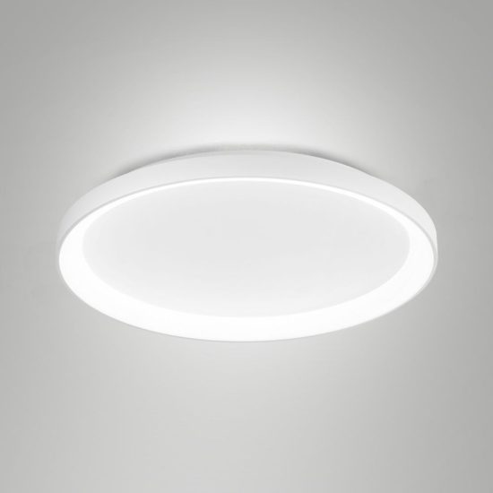 Fabas plafoniera bacco disco bianco led 56w cct 2700k 4000k dimmerabile