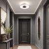 Fabas vintage due plafoniera moderna bianco grigio led 26w cct 2700k 3000k 4000k dimmerabile