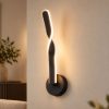 Applique led design moderno 12cm nero opaco