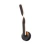 Applique led design moderno 12cm nero opaco