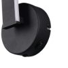 Applique led design moderno 12cm nero opaco
