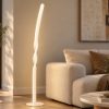 Piantana lampada da terra led 4000k bianco satinato