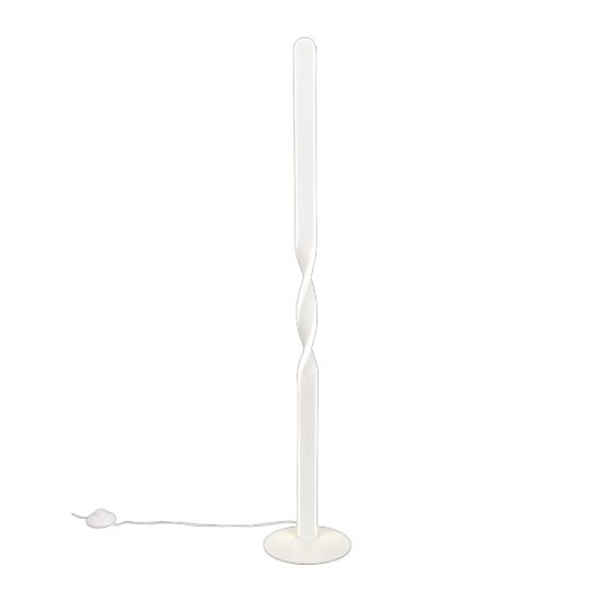 Piantana lampada da terra led 4000k bianco satinato