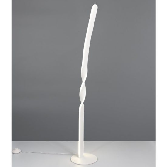 Piantana lampada da terra led 4000k bianco satinato