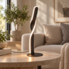 Lampada da tavolo design moderno led 3000k led nero opaco