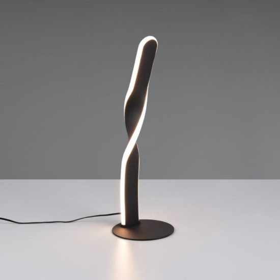 Lampada da tavolo design moderno led 3000k led nero opaco