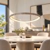 Lampadario moderno a sospensione plettro foglia argento led 60w cct 3000k 4000k