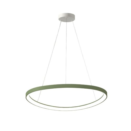 Lampadario a sospensione led 60w cct 3000k 4000k plettro moderno verde salvia