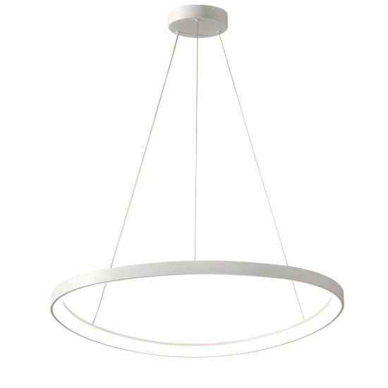 Lampadario a sospensione led 60w cct 3000k 4000k moderno plettro bianco