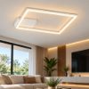 Fabas bard plafoniera led 39w 4000k dimmerabile moderna quadrata bianco