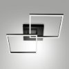 Fabas bard plafoniera moderna nero led 52w 3000k dimmerabile