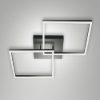 Fabas bard plafoniera moderna antracite led 52w 4000k dimmerabile