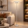 Fabas vela piantana moderna bianca led 24w 3000k dimmerabile