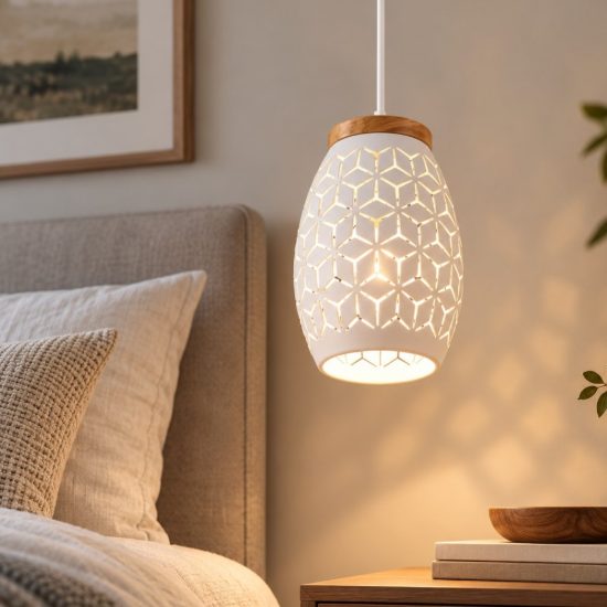 Lampada a sospensione per comodino camera da letto