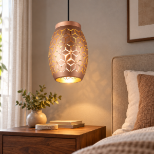 Lampada a sospensione caffe per camera da letto decorata