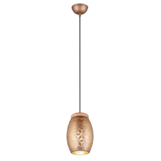 Lampada a sospensione caffe per camera da letto decorata