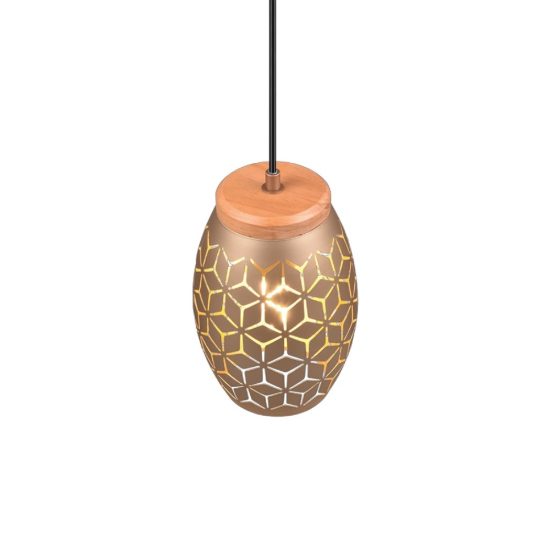 Lampada a sospensione caffe per camera da letto decorata