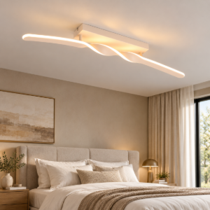 Plafoniera per camera da letto led 4000k sabbia 79cm