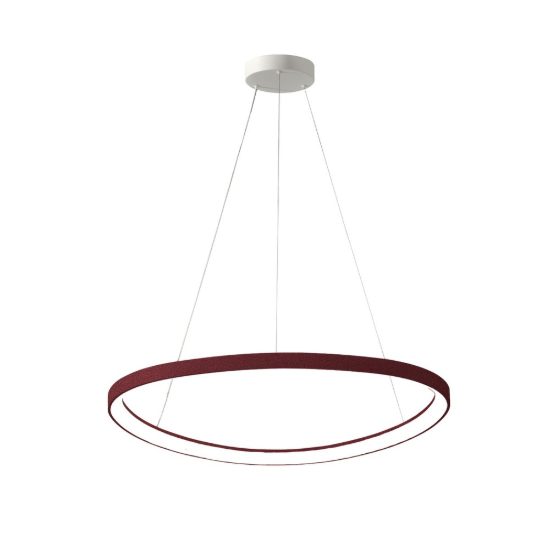 Lampadario led 60w cct 3000k 4000k a sospensione plettro moderno bordeaux