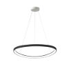 Lampadario moderno plettro antracite a sospensione led 60w cct 3000k 4000k