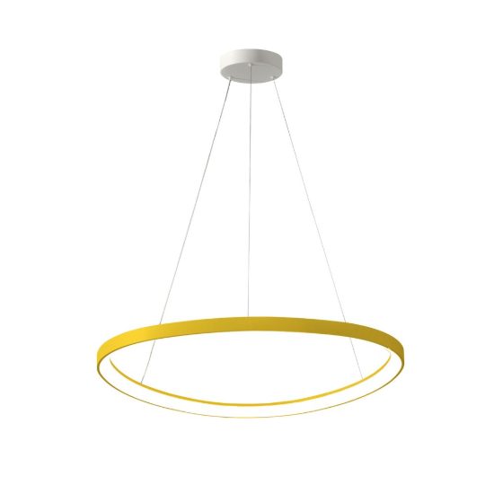 Lampadario led 60w cct 3000k 4000k plettro moderno a sospensione giallo girasole