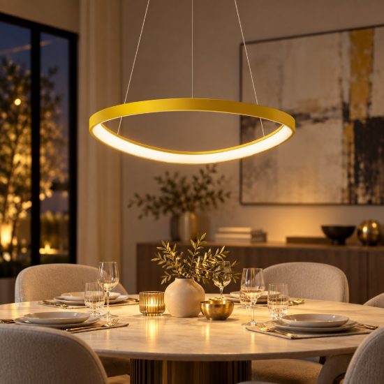 Lampadario led 60w cct 3000k 4000k plettro moderno a sospensione giallo girasole