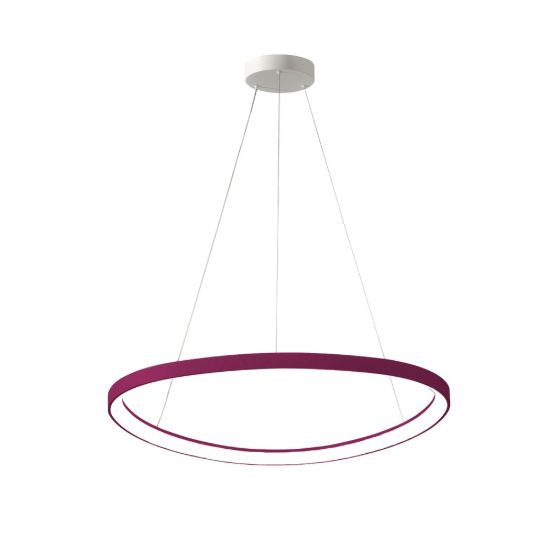 Lampadario led 60w cct 3000k 4000k moderno a sospensione plettro magenta