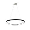 Lampadario moderno plettro nero a sospensione led 60w cct 3000k 4000k